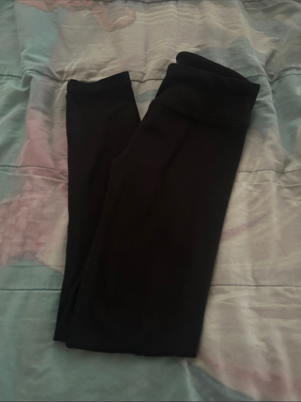 90 Degree By Reflex Black Kids Stretch Leggings